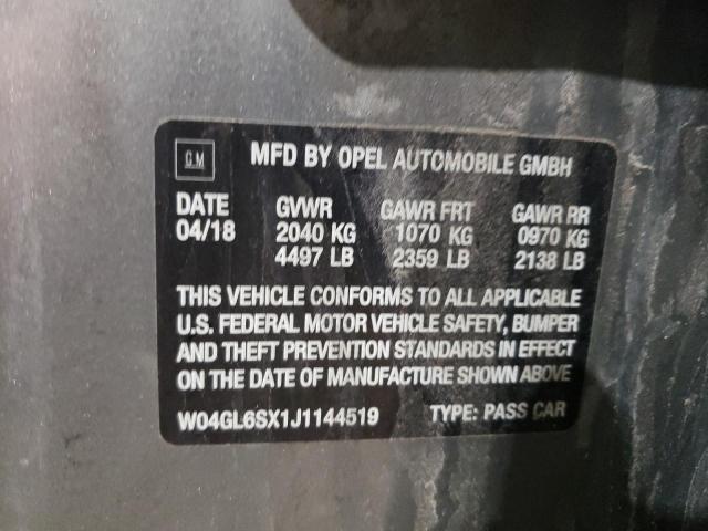W04GL6SX1J1144519 Buick Regal Preferred