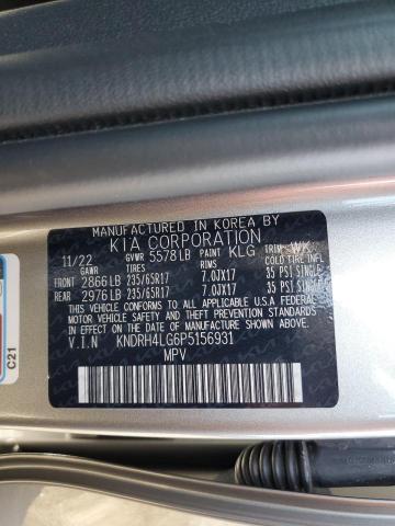 KNDRH4LG6P5156931 KIA SORENTO EX