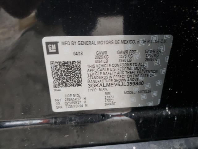 3GKALMEV6JL359840 GMC Terrain Sle