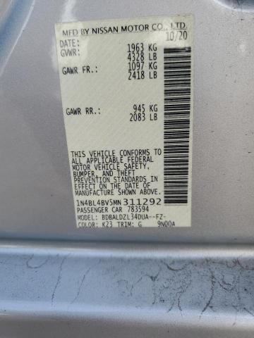 1N4BL4BV5MN311292 Nissan ALTIMA S