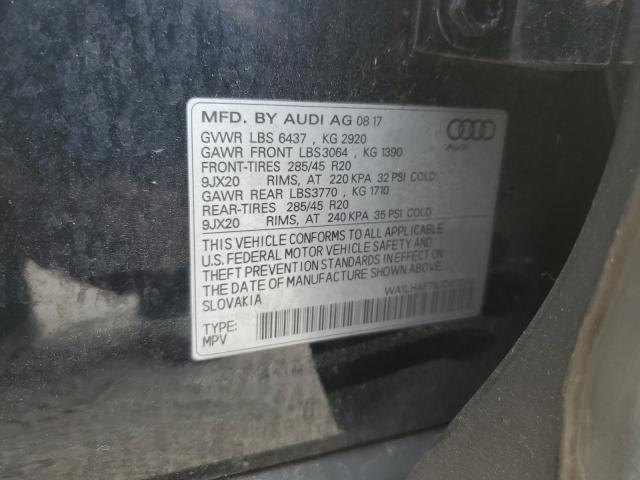 WA1LHAF79JD011244 Audi Q7 Premium Plus