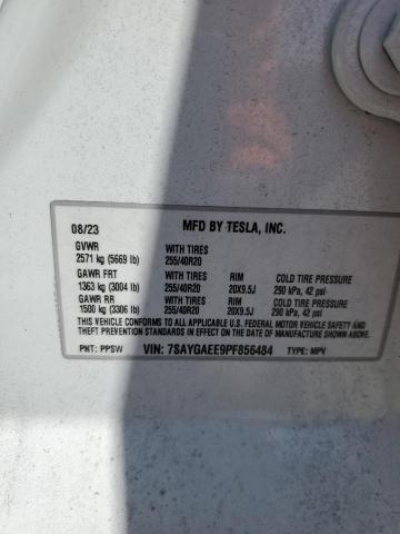 7SAYGAEE9PF856484 Tesla Model Y