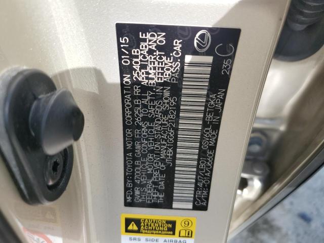 JTHBK1GG6F2182195 Lexus ES 350