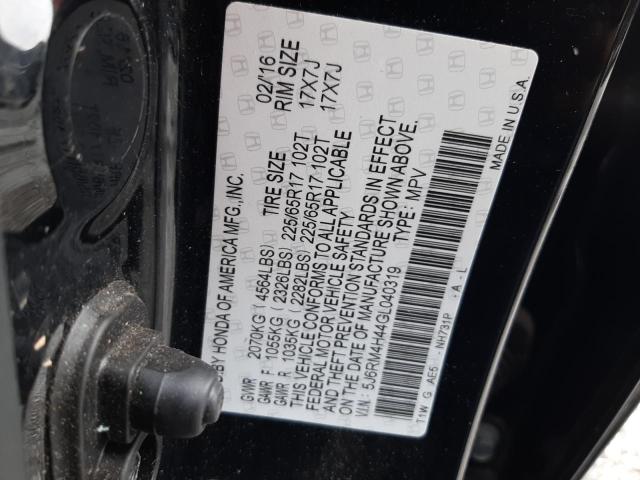 5J6RM4H44GL040319 Honda CR-V SE