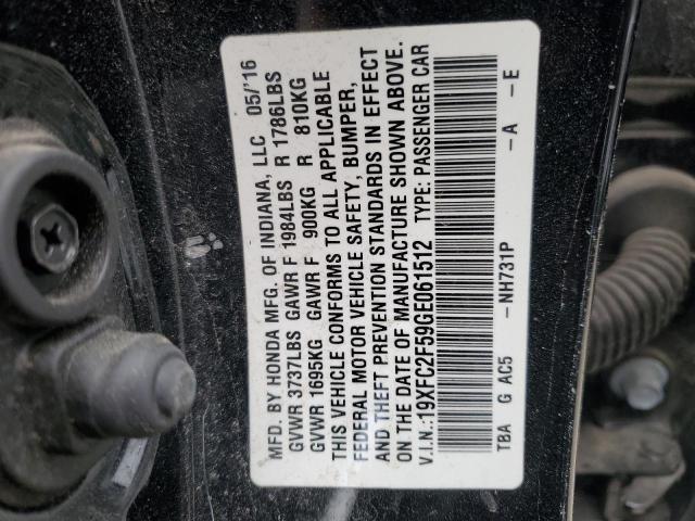 19XFC2F59GE061512 Honda Civic Lx