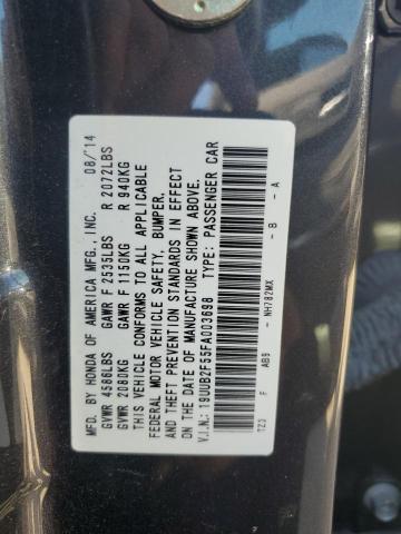 19UUB2F55FA003698 Acura TLX TECH