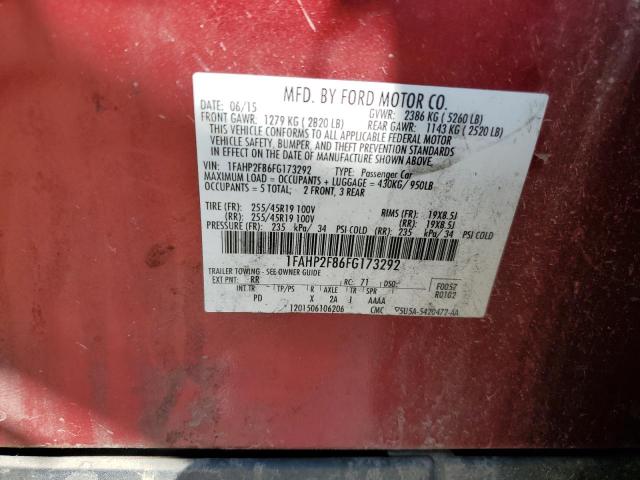 1FAHP2F86FG173292 Ford Taurus Limited