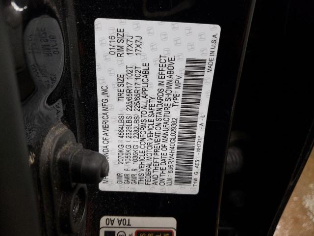 5J6RM4H40GL029382 Honda CR-V SE