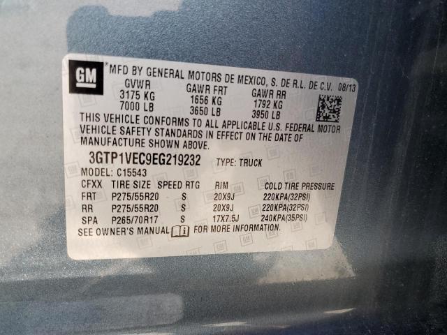 3GTP1VEC9EG219232 GMC Sierra C1500 Slt