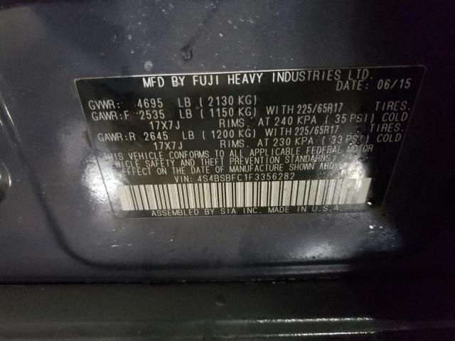 4S4BSBFC1F3356282 Subaru Outback 2.5i Premium
