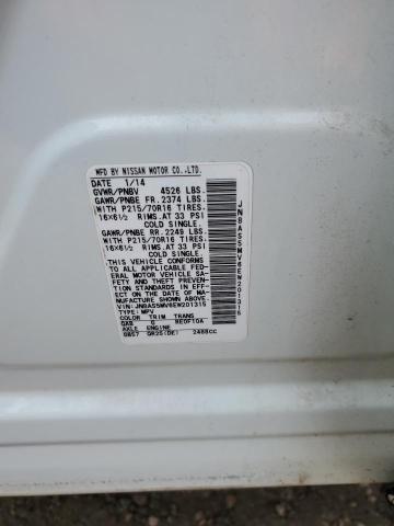 JN8AS5MV6EW201315 Nissan Rogue Select S