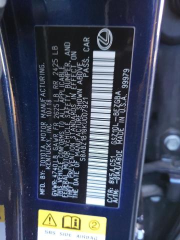 58ABZ1B18KU007921 Lexus ES 350