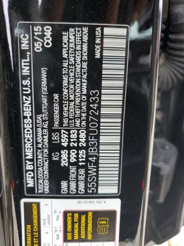 55SWF4JB3FU072433 Mercedes-Benz C 300