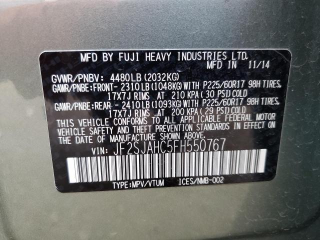 JF2SJAHC5FH550767 Subaru Forester 2.5i Limited