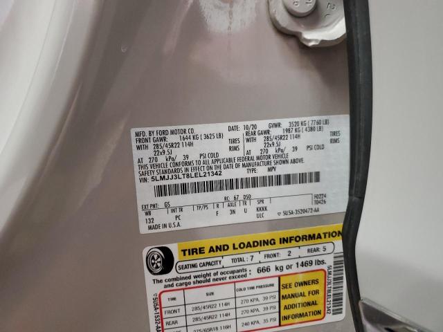 5LMJJ3LT8LEL21342 Lincoln Navigator L Reserve