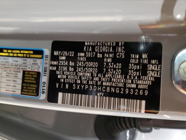 5XYP3DHC8NG293269 KIA Telluride Ex