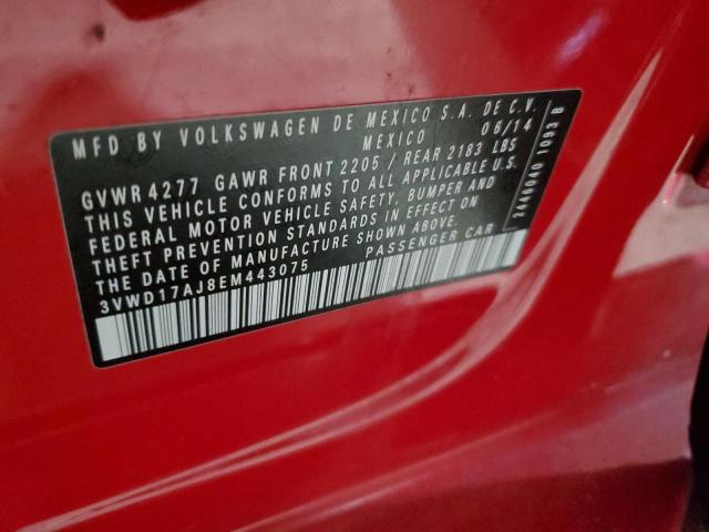 3VWD17AJ8EM443075 Volkswagen JETTA SE