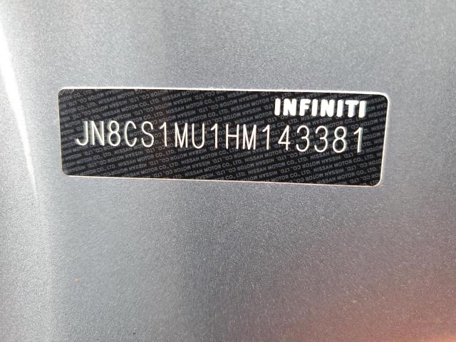JN8CS1MU1HM143381 Infiniti QX70