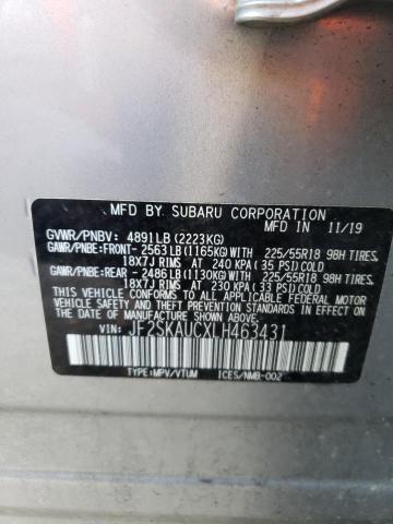 JF2SKAUCXLH463431 Subaru Forester Limited