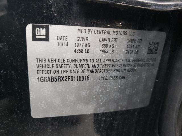 1G6AB5RX2F0116016 Cadillac ATS LUXURY