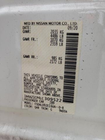 1N4AZ1CP4LC309522 Nissan LEAF SV