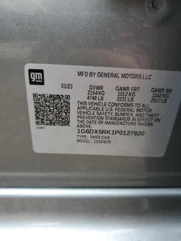 1G6DX5RK1P0127920 Cadillac CT5 LUXURY