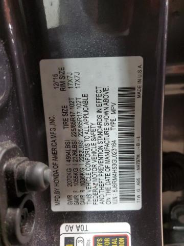 5J6RM4H53GL023164 Honda CR-V EX