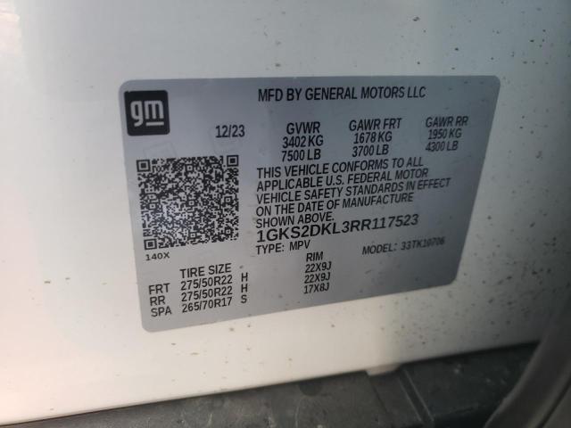 1GKS2DKL3RR117523 GMC YUKON DENALI