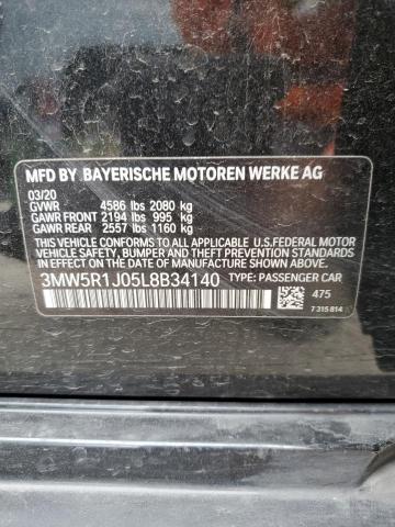 3MW5R1J05L8B34140 BMW 330I