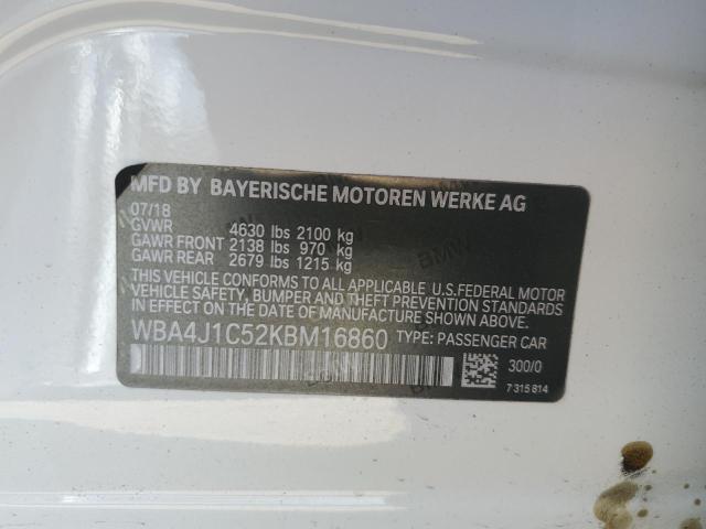 WBA4J1C52KBM16860 BMW 430i Gran Coupe