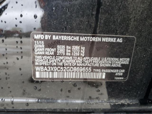 WBA3X9C52GD869655 BMW 335 Xigt