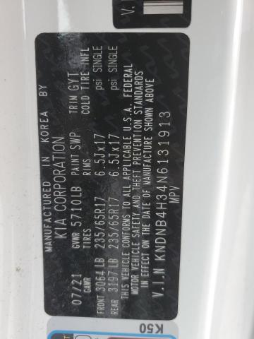 KNDNB4H34N6131913 KIA Carnival Lx