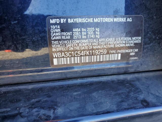 WBA3C1C54FK119259 BMW 328 I Sulev