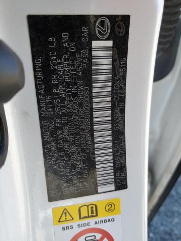 58ABK1GG8GU020080 Lexus ES 350
