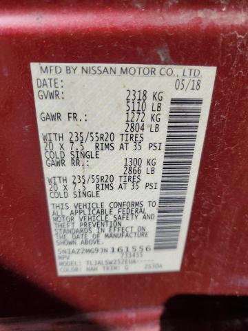5N1AZ2MG9JN161556 Nissan MURANO S