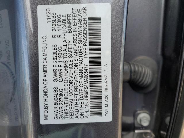 19UUB6F54MA005477 Acura Tlx Tech A