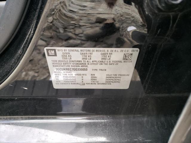 3GCUKREC7GG330050 Chevrolet Silverado K1500 Lt