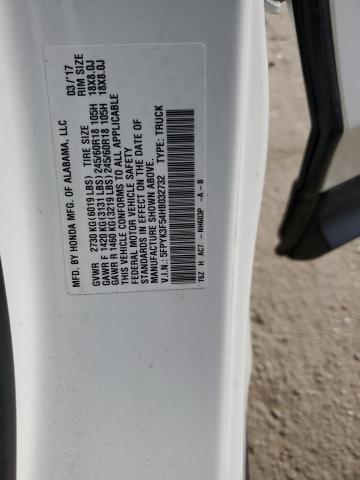 5FPYK3F54HB032732 Honda Ridgeline Rtl