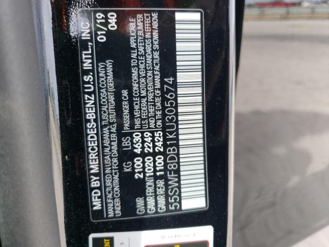 55SWF8DB1KU305674 Mercedes-Benz C 300