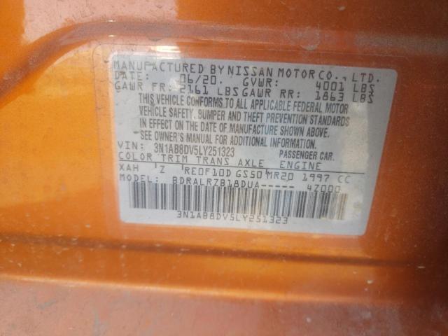 3N1AB8DV5LY251323 Nissan SENTRA SR
