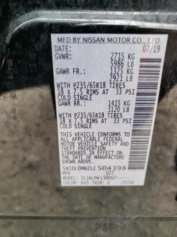 5N1DL0MN2LC504398 Infiniti QX60 LUXE