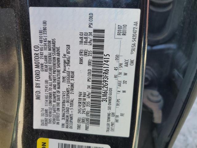 3LN6L2G93FR617415 Lincoln MKZ