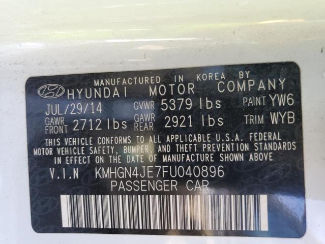 KMHGN4JE7FU040896 Hyundai Genesis 3.8l