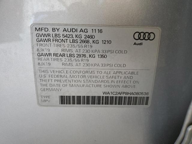 WA1C2AFP8HA080536 Audi Q5 PREMIUM