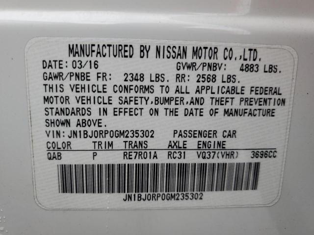JN1BJ0RP0GM235302 Infiniti QX50