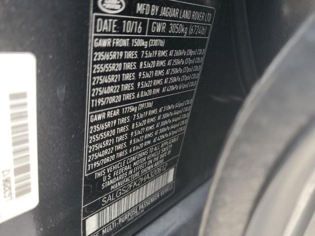 SALGS2FK2HA320612 Land Rover Range Rover Hse