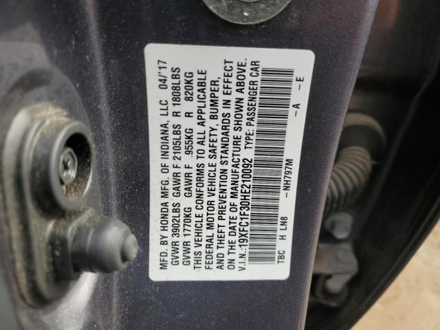 19XFC1F30HE210092 Honda CIVIC EX