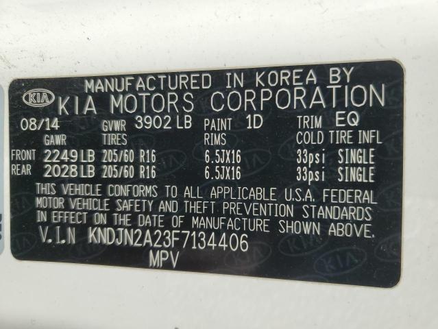 KNDJN2A23F7134406 KIA Soul