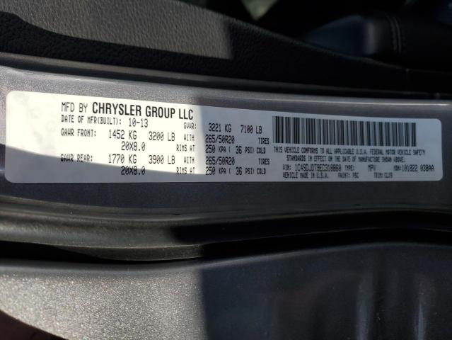 1C4SDJDT9EC318860 Dodge DURANGO LIMITED