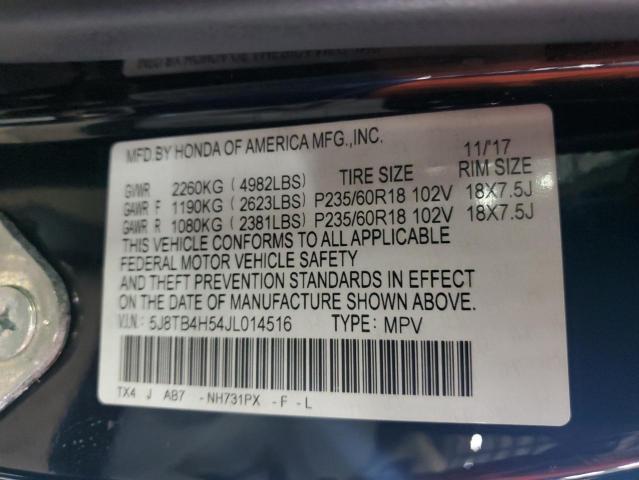 5J8TB4H54JL014516 Acura Rdx Technology